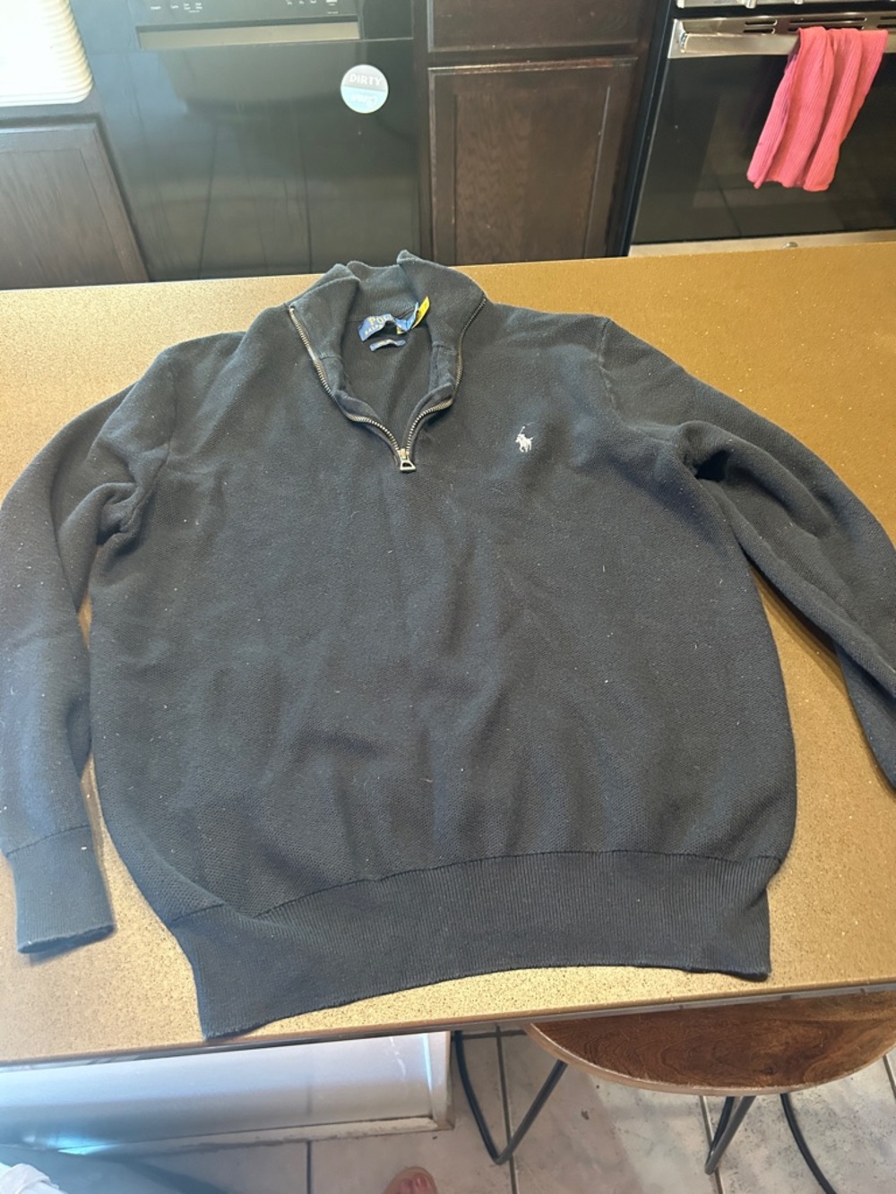 Polo by Ralph Lauren black Half-Zip Sweater
